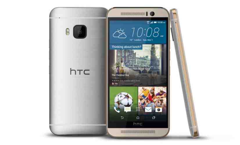 HTC One M9 dual finish silver gold official