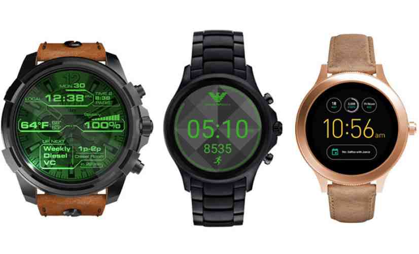 Diesel, Emporio Armani, Fossil smartwatches