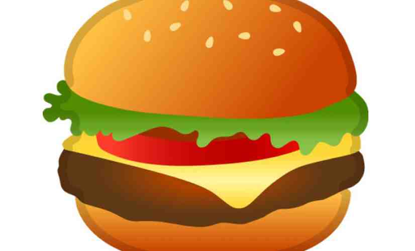 Android 8.1 burger emoji