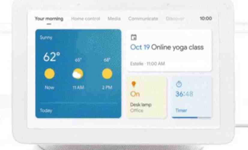 Google Assistant smart display