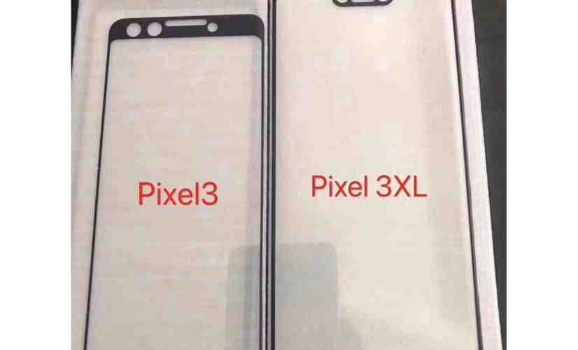 Google Pixel 3 XL screen protector leak