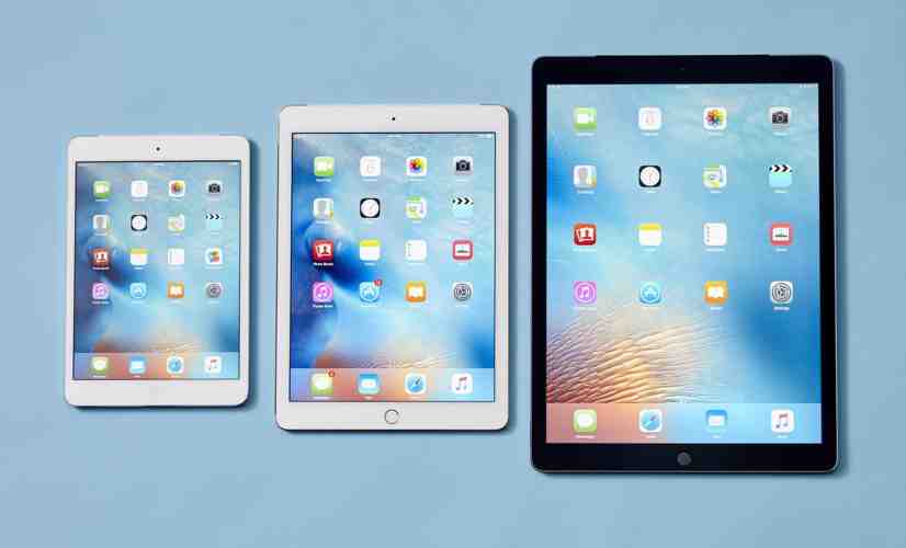 Apple iPad Pro 12.9, 9.7, and iPad mini 4