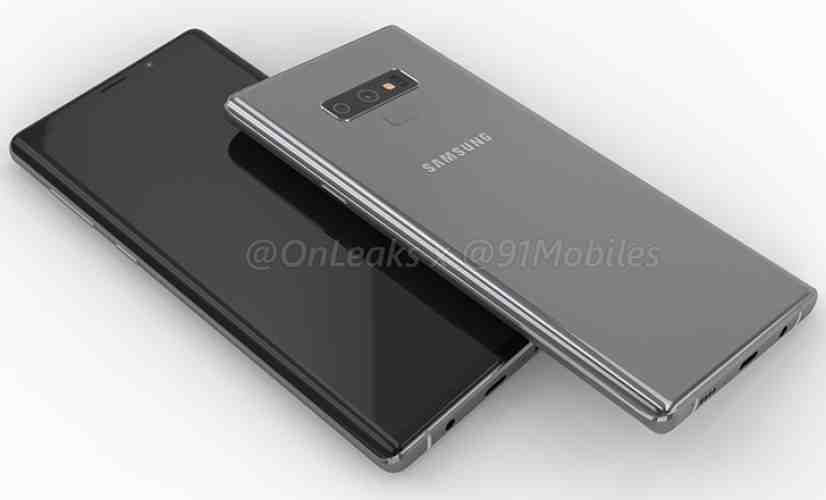 Samsung Galaxy Note 9 render leak hints at new fingerprint reader placement