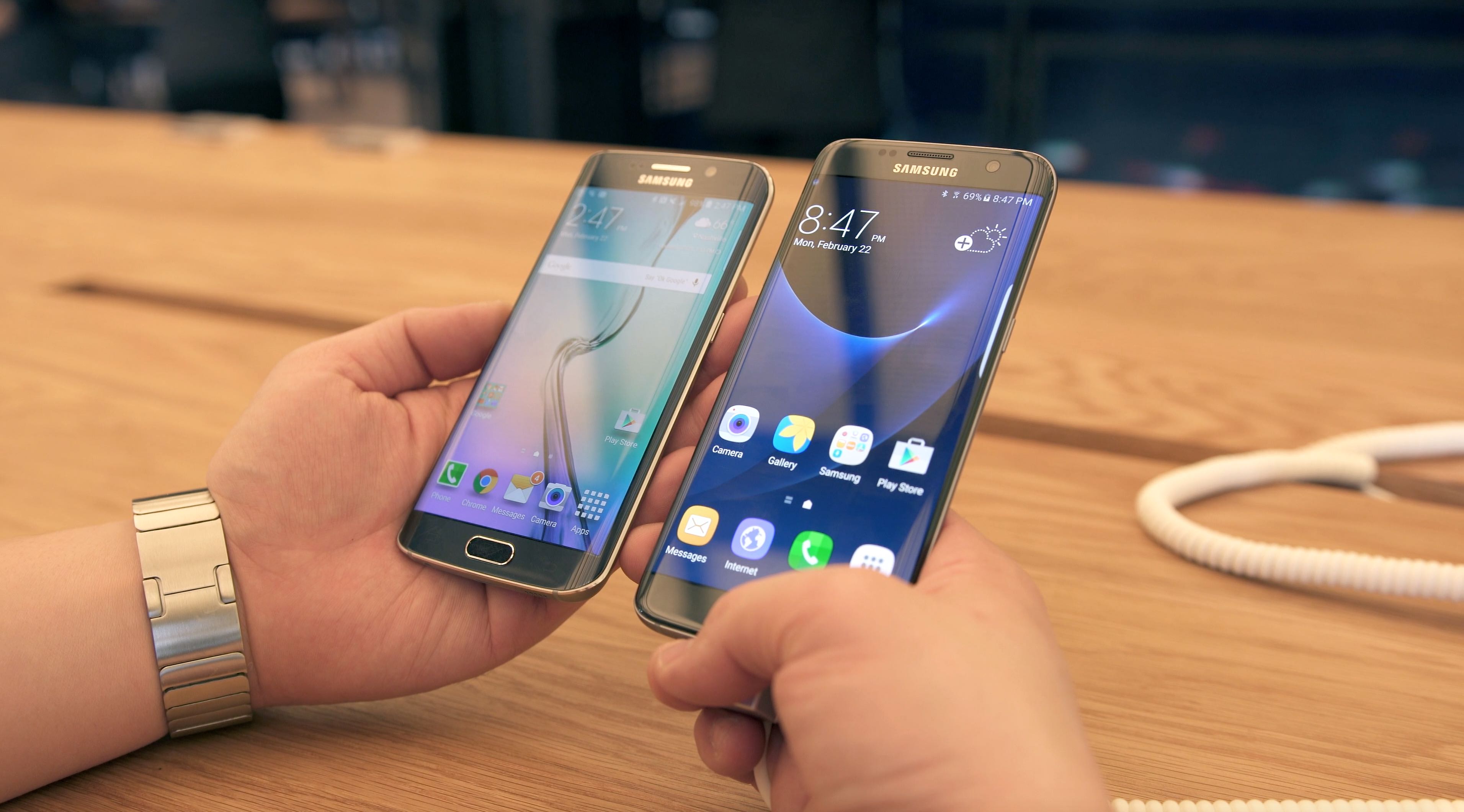 Samsung Galaxy S7 Vs S7 Edge Quick Comparison News Wirefly